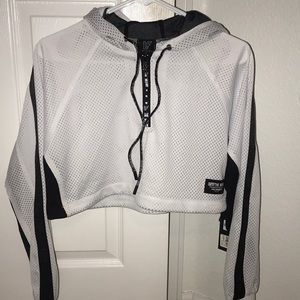 New With Tags!! The Brand LF cropped mesh hoodie